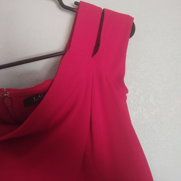 Off-Shoulder Red Evening Gown - Picture 12 of 16